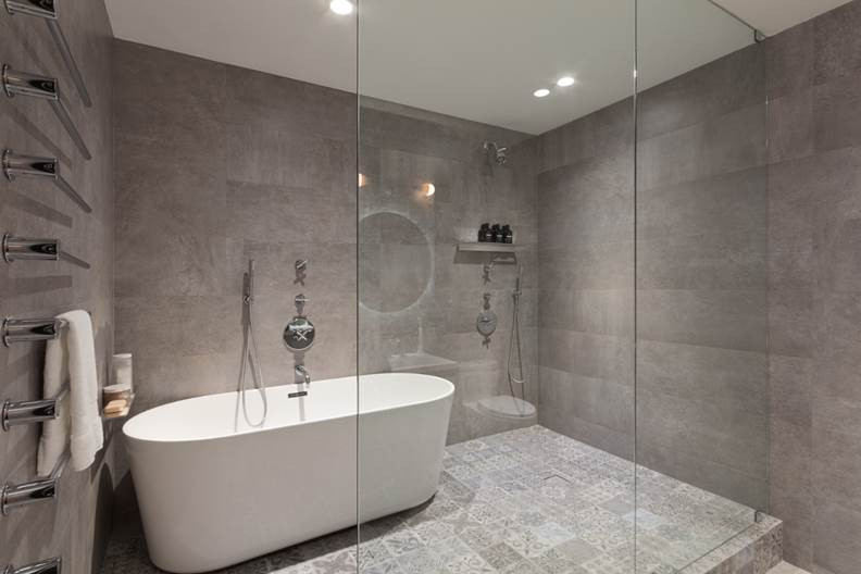 5 alluring apartments with glasswalled showers